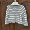 cardigan raglan rayé