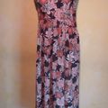 R702 : Robe power flower rose 60's T.40