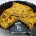 Omelette rouge au St Félicien