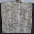 Sac/cabas beige en toile de Jouy