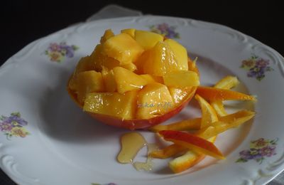 Salade de mangue au miel pur