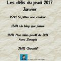 Les défis du jeudi 2017 # 3 Mon bilan positif de 2016 avec Zenopia