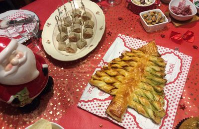 Sapin feuilleté / pesto et tomates séchées 