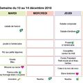 Menus de la semaine du 10 décembre