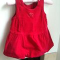 Robe boule velours rouge Clayeux
