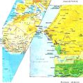 cartes : AFRIQUE de l'OUEST et carte partielle du SENEGAL