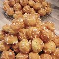 Chouquettes Vanille, Cognac et Eau de fleur d'oranger !