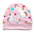 Accessoire Bébé Licornes Rose Clair Bonnet Bébé 3 mois en Jersey de Coton