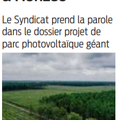 Projet de parc photovoltaïque de Saucats