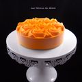 Entremets abricots et Namelaka au chocolat blanc