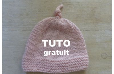 TUTO BONNET BEBE SANS COUTURE