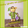 ♥ ♥ baby girafe chloé  en pyjama ♥ ♥ 