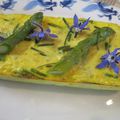 TERRINE D'ASPERGES AUX CREVETTES, ANIS VERT ET CURCUMA