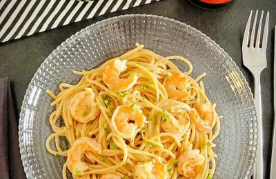 ...Spaghetti aux crevettes...