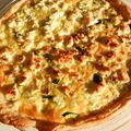 Tarte courgette viande hachée et feta