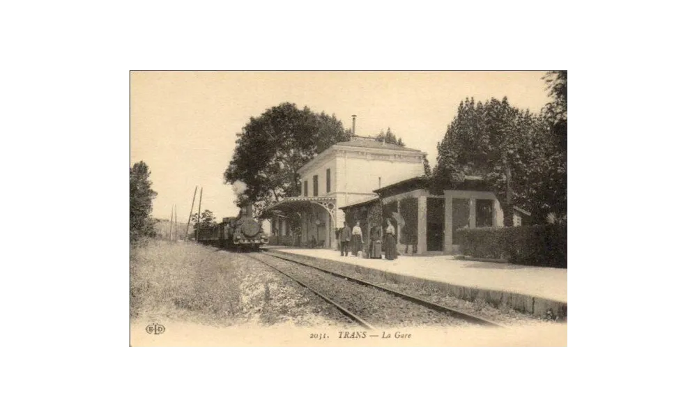 La mise en service de la gare de Trans en 1864