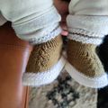 Petites bottes au tricot