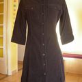 ROBE TUNIQUE VELOURS NOIR