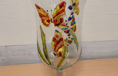 Vase coloré