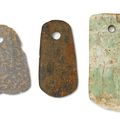 Three hardstone axes, Southeast China, 4th-3rd millennium BC