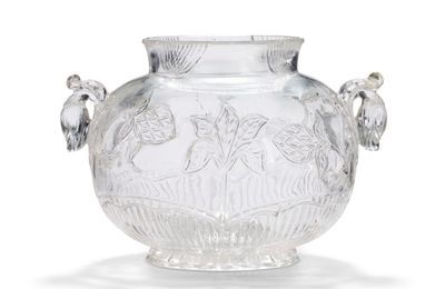 A Mughal carved rock crystal vase, North India, 18th century