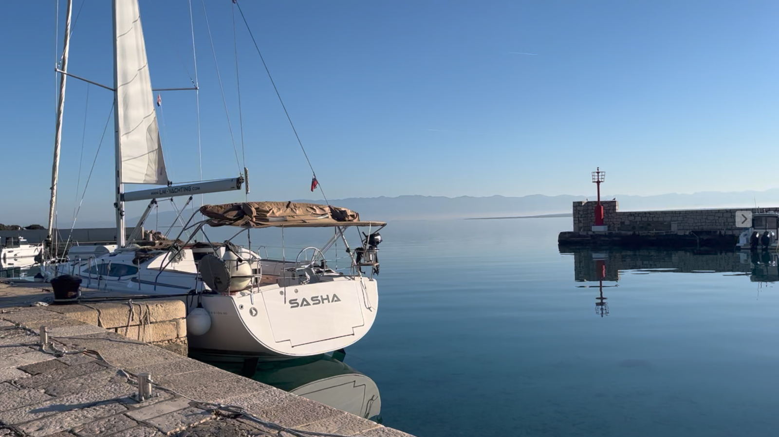 Sasha au port de Silba, 6 mars 2025