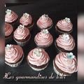 Cupcake au chocolat et fraise