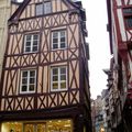 les maisons à colombages de la rue du gros horloge (Rouen)