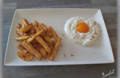 Trompes l'oeil frites oeuf