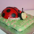 Gâteau Coccinelle et Gâteau Prénom de fleurs