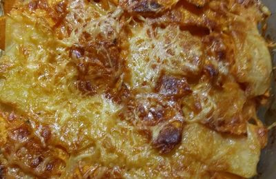 GRATIN PATATE DOUCE, POMME DE TERRE