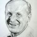 Le portrait de Bourvil au porte-mine graphite 