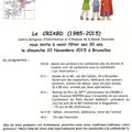 Le CRIABD fête ses 30 ans   a bruxelles ; Belgique 