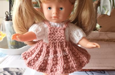 Jupe salopette mini corolline fin de tenue...