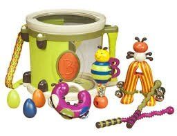 un large choix d'instruments de musique, guitares, tambours, batterie, piano.....