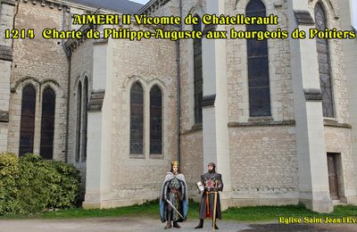 AIMERI II Vicomte de Châtellerault - 1214 Charte de Philippe-Auguste aux bourgeois de Poitiers 