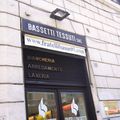 Les magasins de tissus à Rome...