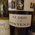 Domaine de Guimbelot : Chenin sec 2016, Le Défi de Fontenil 2015, Terrasses du Larzac : Montcalmès 2010