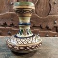 Petite Vase Faïence Polychrome Céramique Maroc Fèz Début XXème / Ref MA04