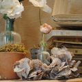 mes bouquins ... mes fleurs ..