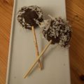 Cake pop chocolat et noix de coco