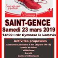 Parcours du coeur à Saint-Gence : samedi 23 mars 2019, rdv 14h00