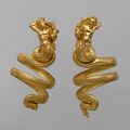 Pair of gold armbands, Greek, ca. 200 BCE