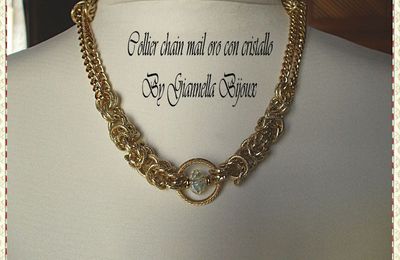 collier chainmail oro 