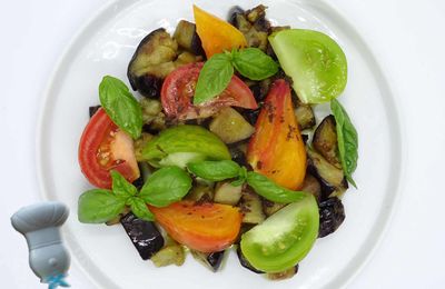 Salade d'aubergines aux herbes