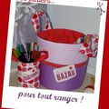 Paniers de rangement, guirlande fanion en tissu ...