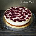 Cheesecake chocolat blanc - framboises