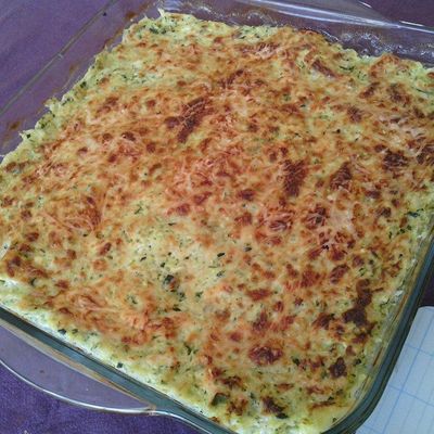 Lasagnes de poulet et courgettes