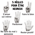 5 REGLES POUR ETRE HEUREUX!