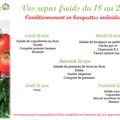 menu du 18 au 22 mai